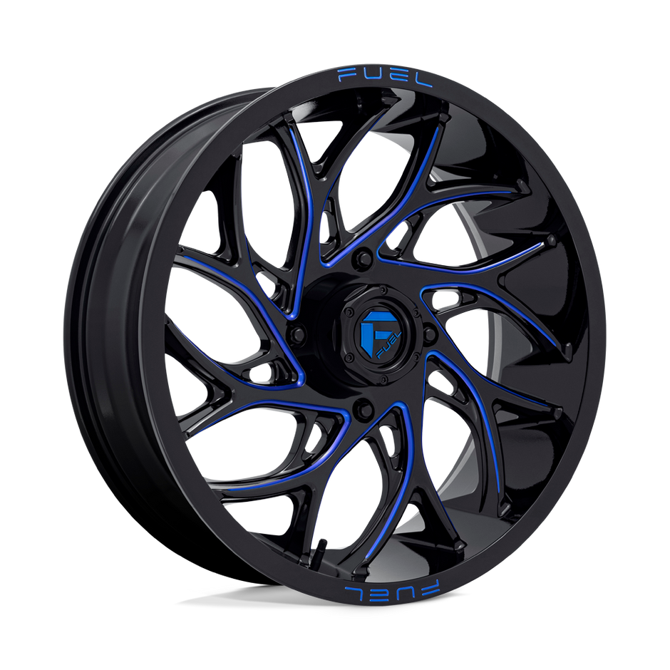 Fuel UTV D778 Runner UTV 20x7 4x156 G-BLK-MILL-BLU - D7782070A544