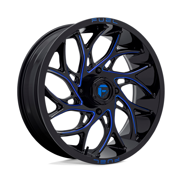 Fuel UTV D778 Runner UTV 20x7 4x156 G-BLK-MILL-BLU - D7782070A544