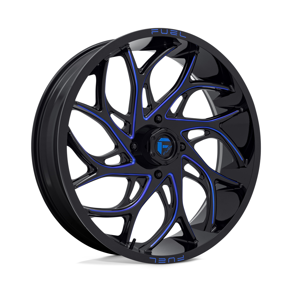 Fuel UTV D778 Runner UTV 24x7 4x137 G-BLK-MILL-BLU - D7782470A644