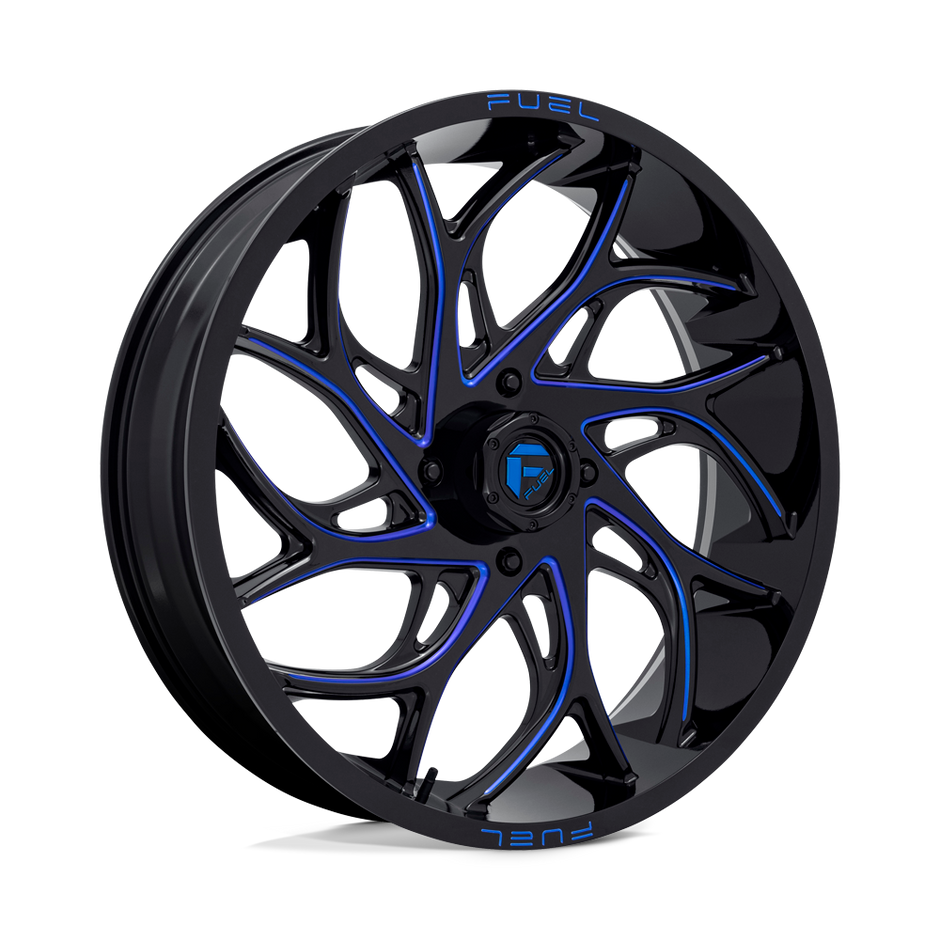 Fuel UTV D778 Runner UTV 24x7 4x137 G-BLK-MILL-BLU - D7782470A644