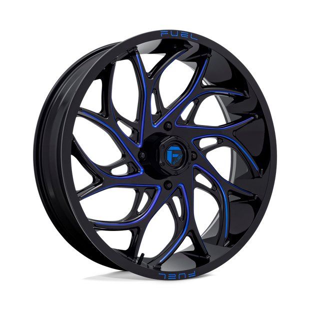 Fuel UTV D778 Runner UTV 24x7 4x137 G-BLK-MILL-BLU - D7782470A644