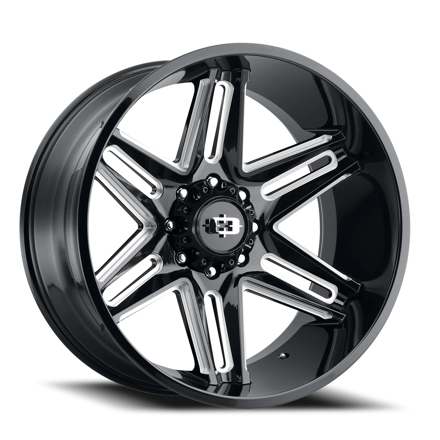 Vision Razor 20x10 8x180 -25mm Gloss Black Milled Spoke : 363-20087GBMS-25
