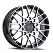 Vision Recoil 17x8 5x108 38mm Gloss Black Machined Face : 474-7831GBMF38