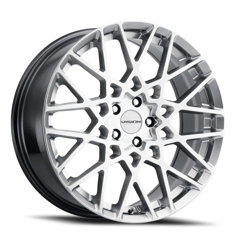 Vision Recoil 17x8 5x108 38mm Hyper Silver : 474-7831HS38