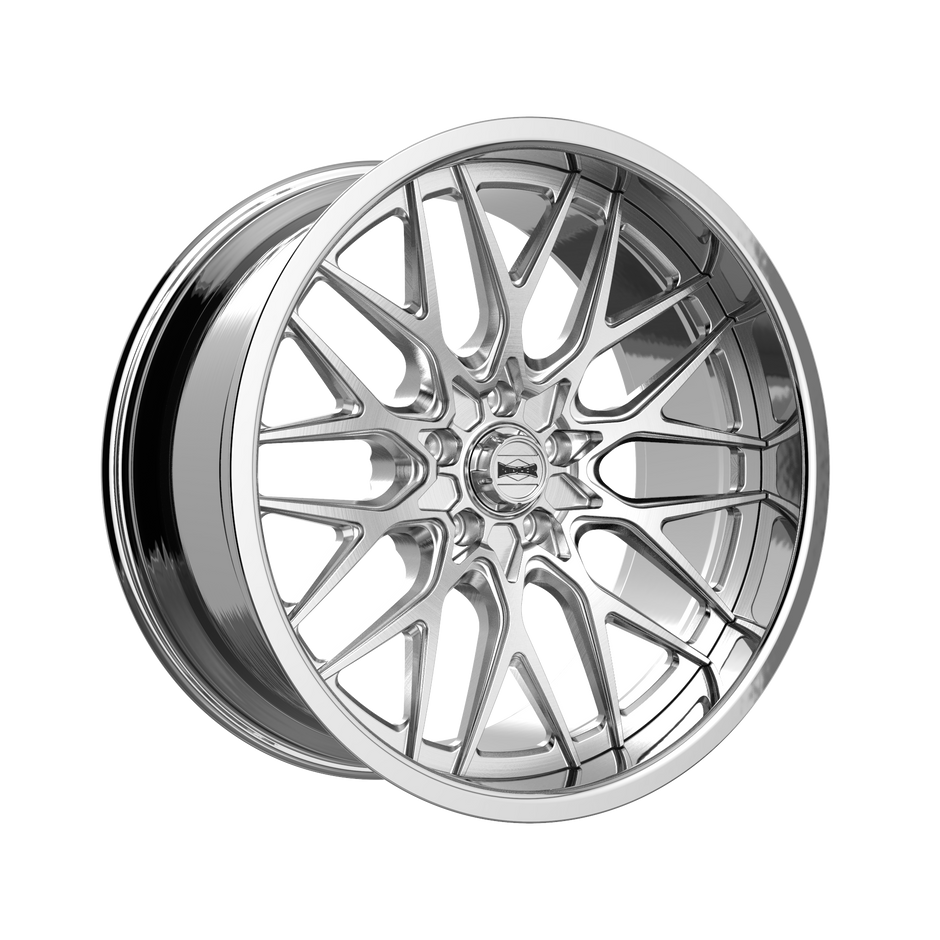 RIDLER 681 681 BRUSHED WITH POLISHED LIP 22X10.5 5-127 10MM 83.82MM