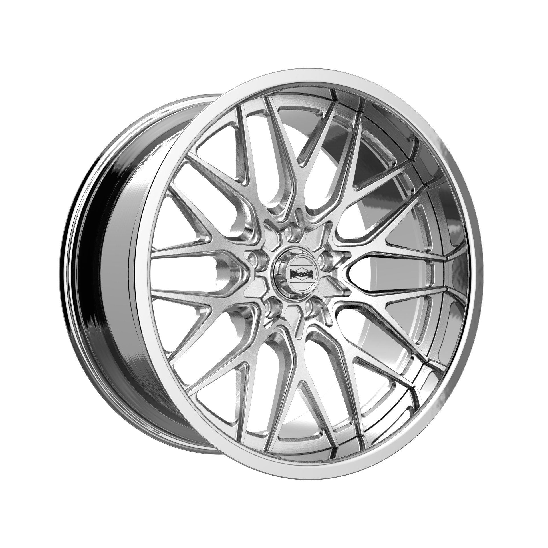 RIDLER 681 681 BRUSHED WITH POLISHED LIP 22X9 5-120.65 0MM 83.82MM