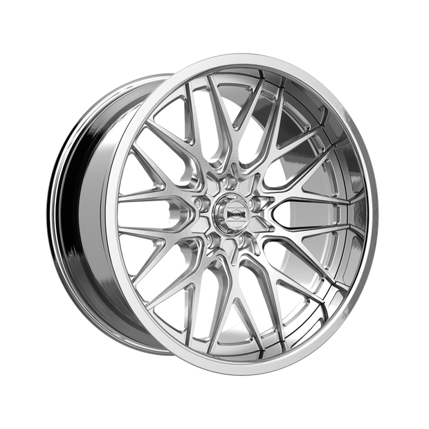 Ridler 681 Brushed With Polished Lip 22x9 5-120.65 0mm 83.82mm - 681-22961P