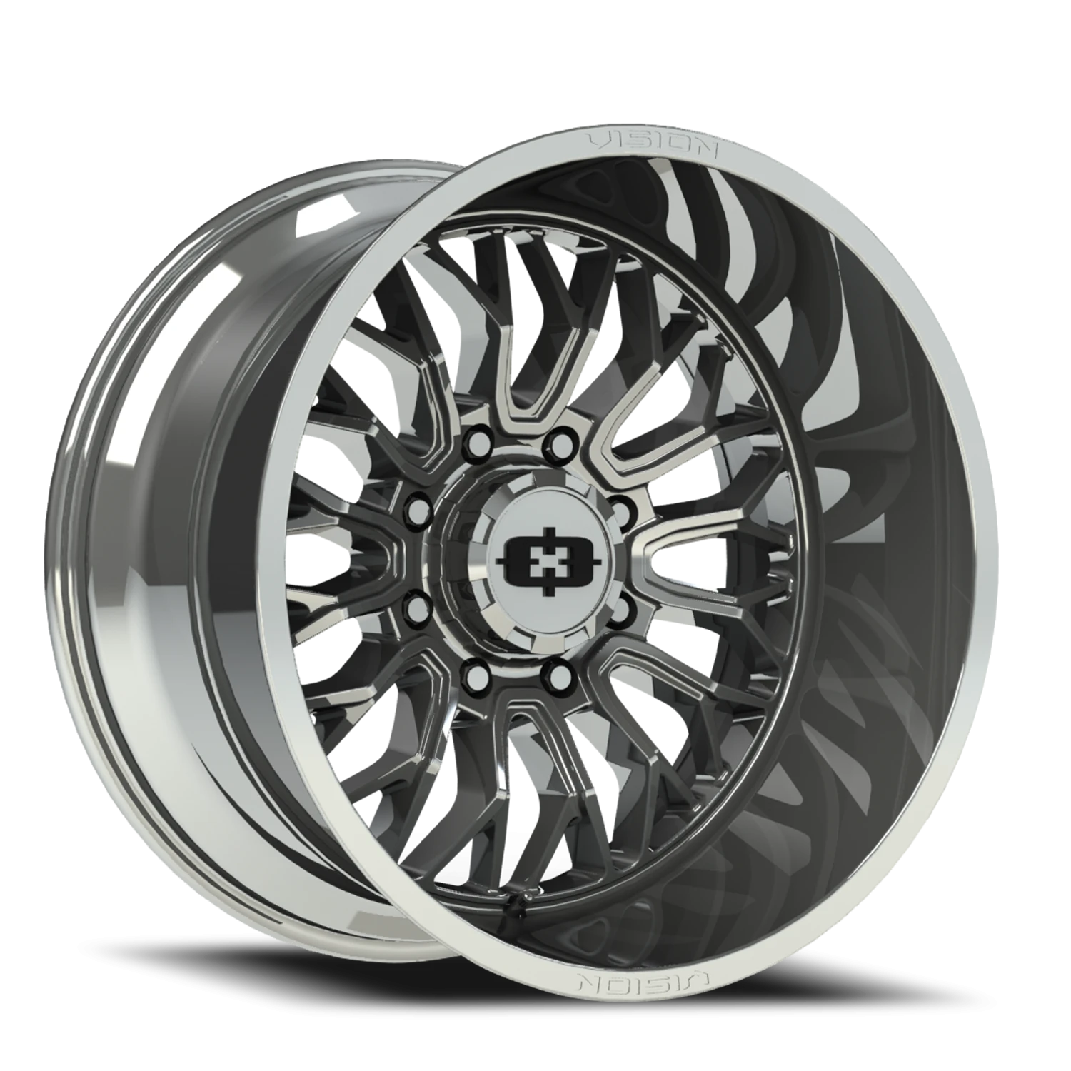 Vision Riot 20x12 8x180 -51mm Chrome : 402-20287C-51