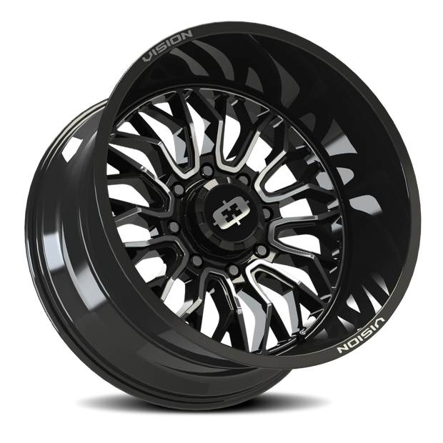 Vision Riot 18x9 8x170 -12mm Gloss Black Machined Face : 402-8970GBMF-12
