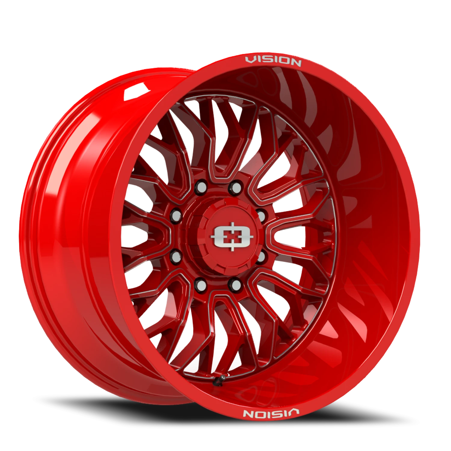 Vision Riot 20x9 8x170 12mm Red Tint Milled Spoke : 402-2970RTMS12