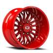 Vision Riot 20x9 8x170 12mm Red Tint Milled Spoke : 402-2970RTMS12