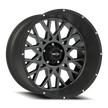 Vision Rocker 18x9 5x127 12mm Anthracite with Satin Black Lip (Chrome Bolts) : 412-8973ABL12