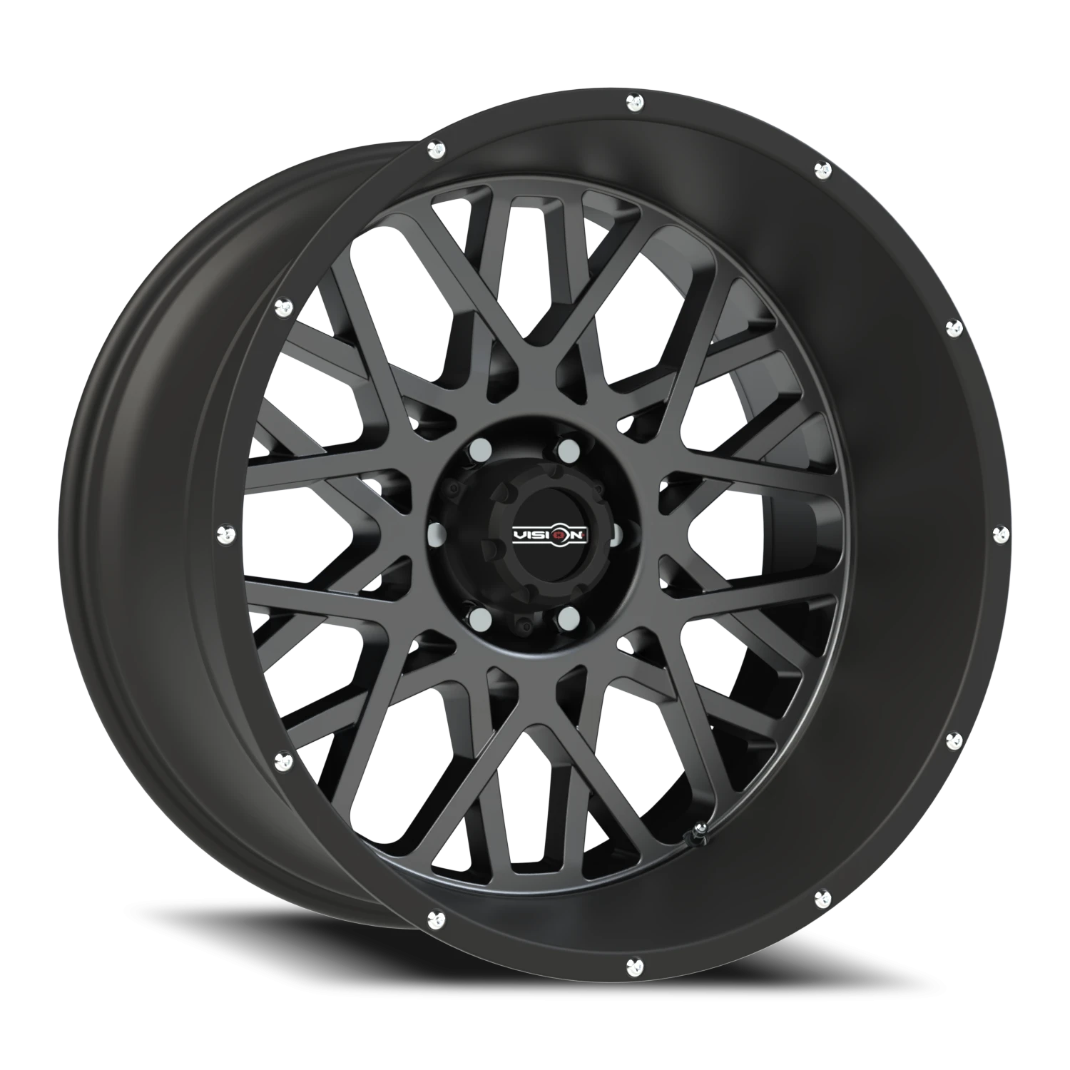 Vision Rocker 18x9 6x135 12mm Anthracite with Satin Black Lip (Chrome Bolts) : 412-8936ABL12