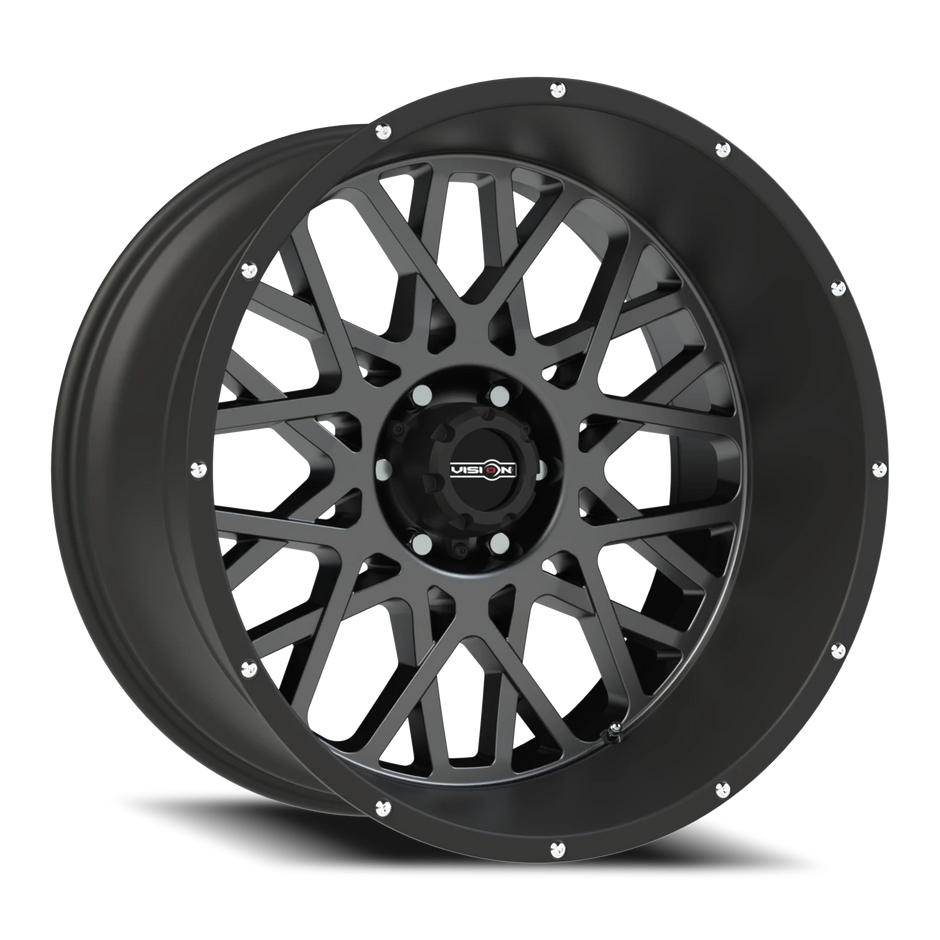 Vision Rocker 18x9 6x135 12mm Anthracite with Satin Black Lip (Chrome Bolts) : 412-8936ABL12