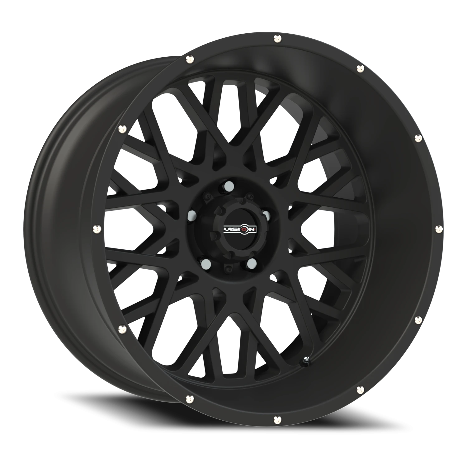 Vision Rocker 18x9 5x139.7 12mm Satin Black (Chrome Bolts) : 412-8985SB12