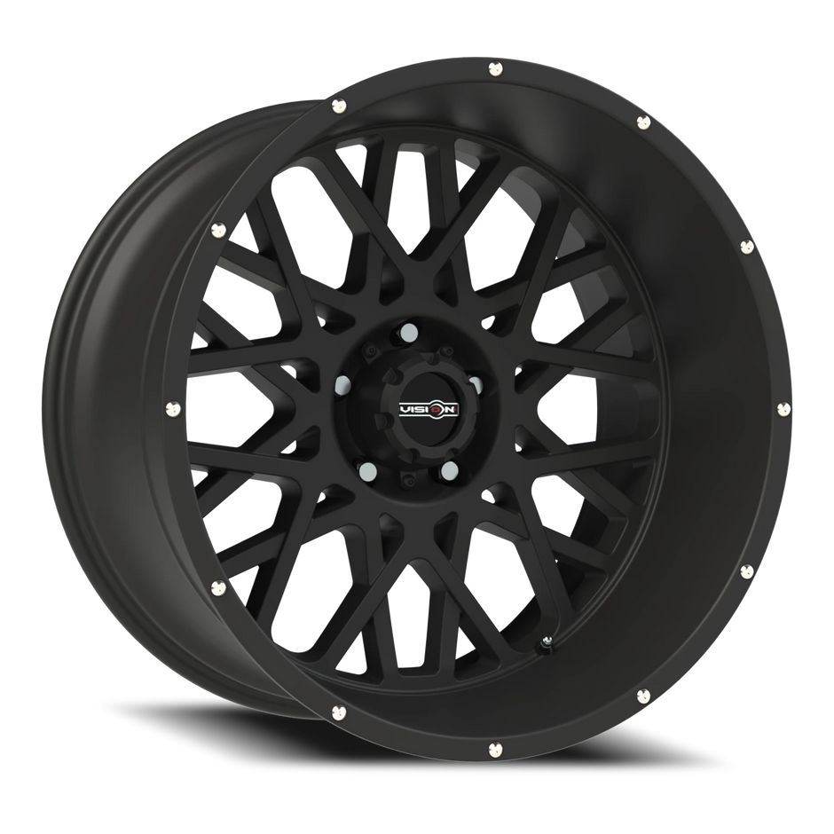 Vision Rocker 18x9 5x139.7 12mm Satin Black (Chrome Bolts) : 412-8985SB12