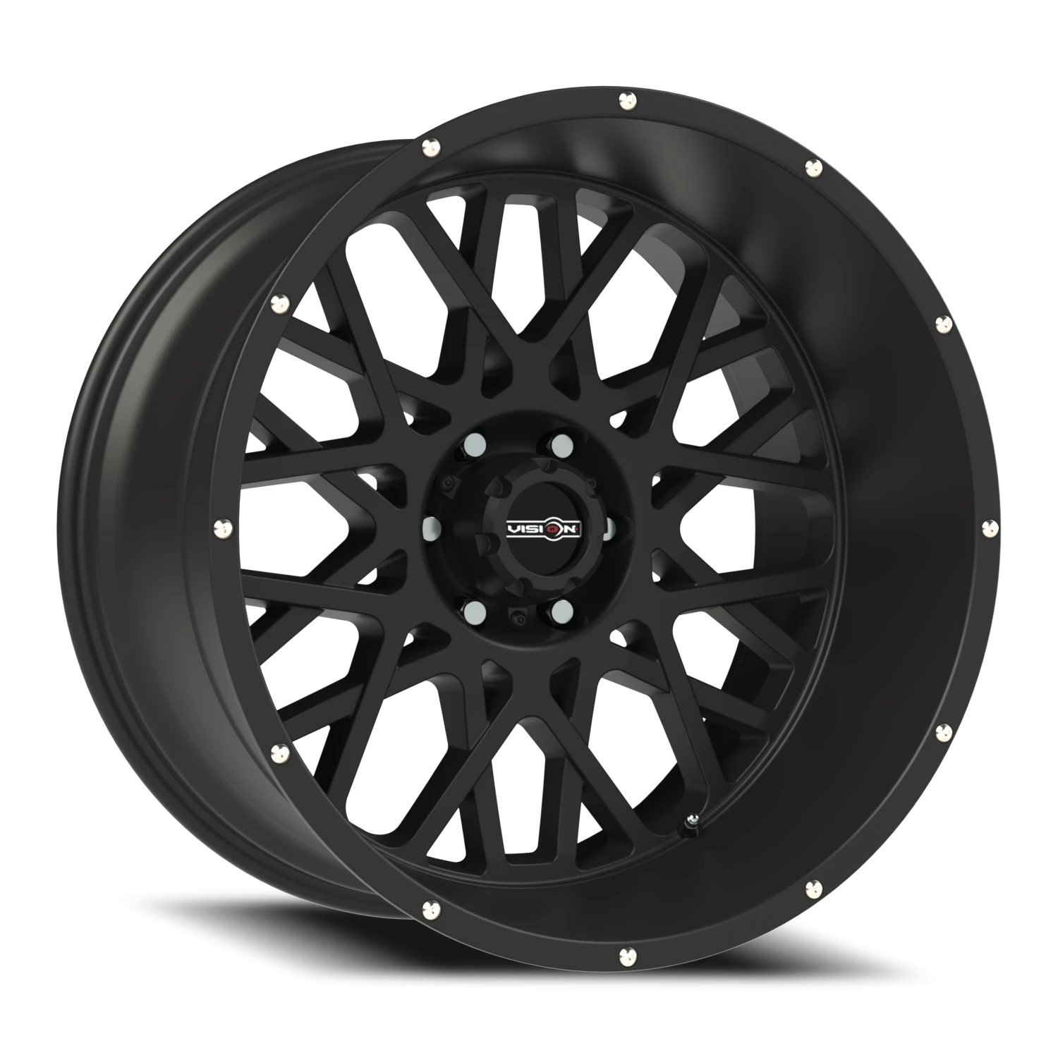 Vision Rocker 18x9 6x139.7 -12mm Satin Black (Chrome Bolts) : 412-8983SB-12
