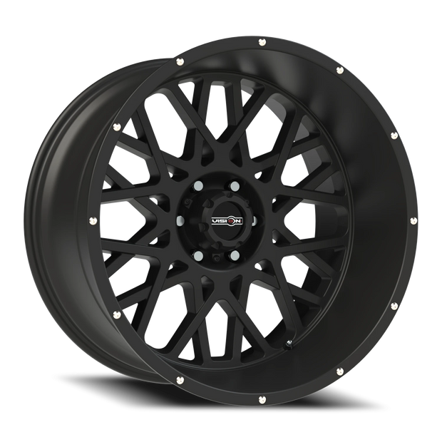 Vision Rocker 20x12 6x135 -51mm Satin Black (Chrome Bolts) : 412-20236SB-51