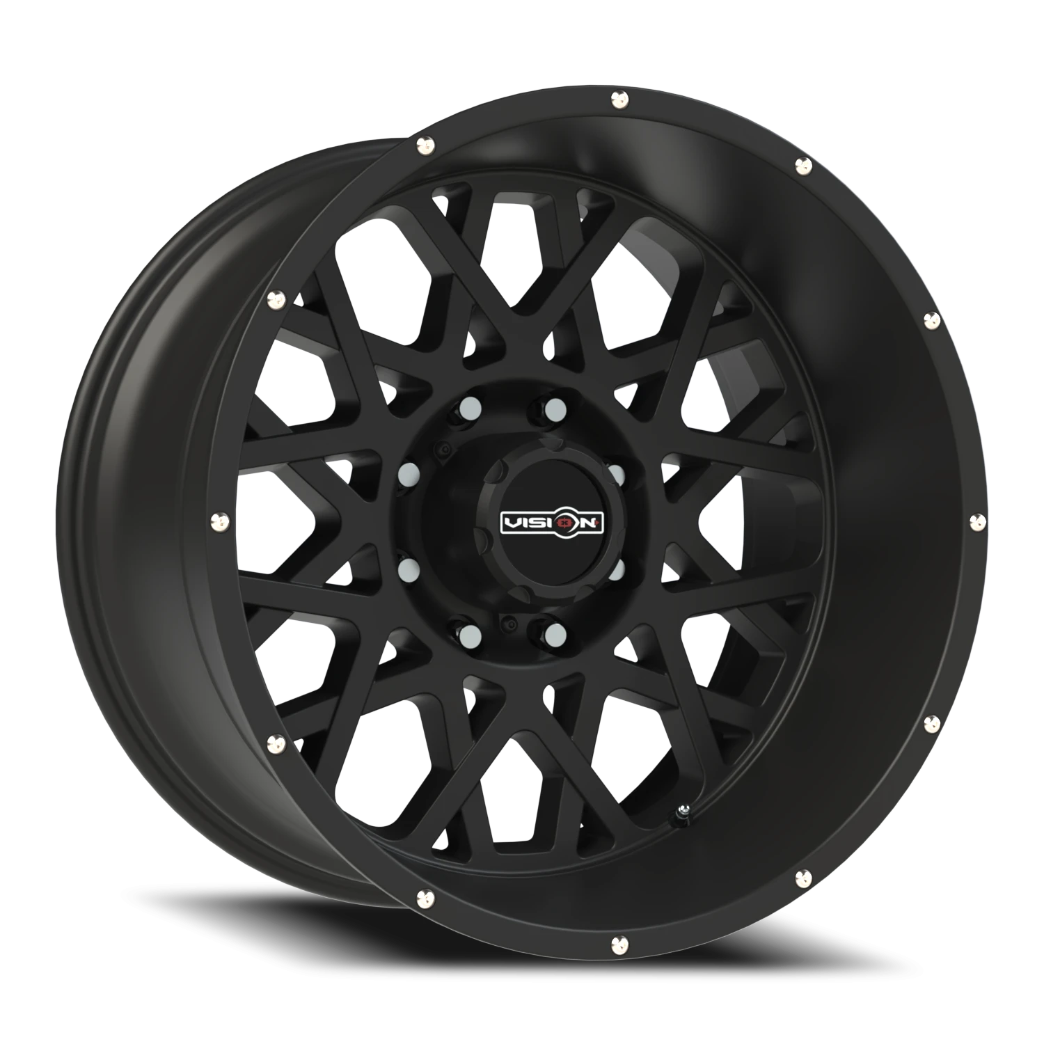 Vision Rocker 18x9 8x165.1 12mm Satin Black (Chrome Bolts) : 412-8981SB12