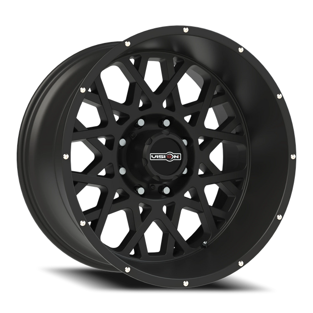 Vision Rocker 18x9 8x180 12mm Satin Black (Chrome Bolts) : 412-8987SB12