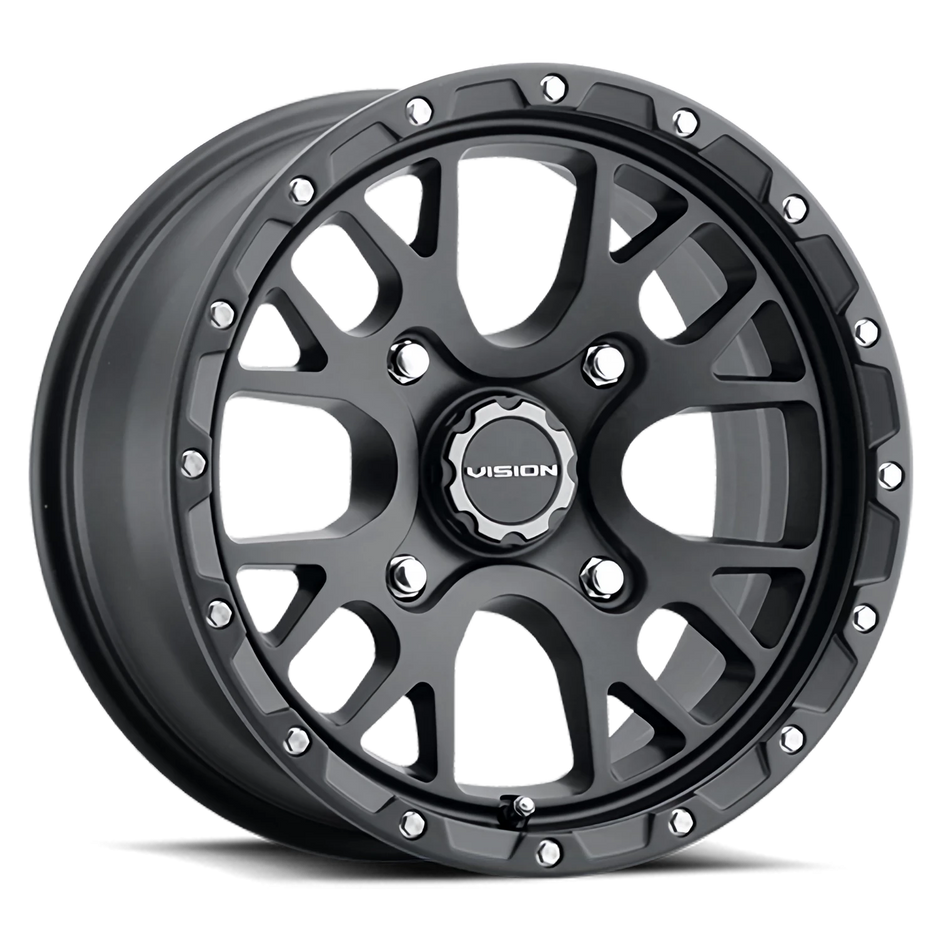Vision Rocker 14x7 4x110 13mm Satin Black : 545-147110SB44