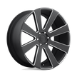DUB 1PC S187 8-BALL 24x10 6x135 MT-BLK-MIL - S187240089+30