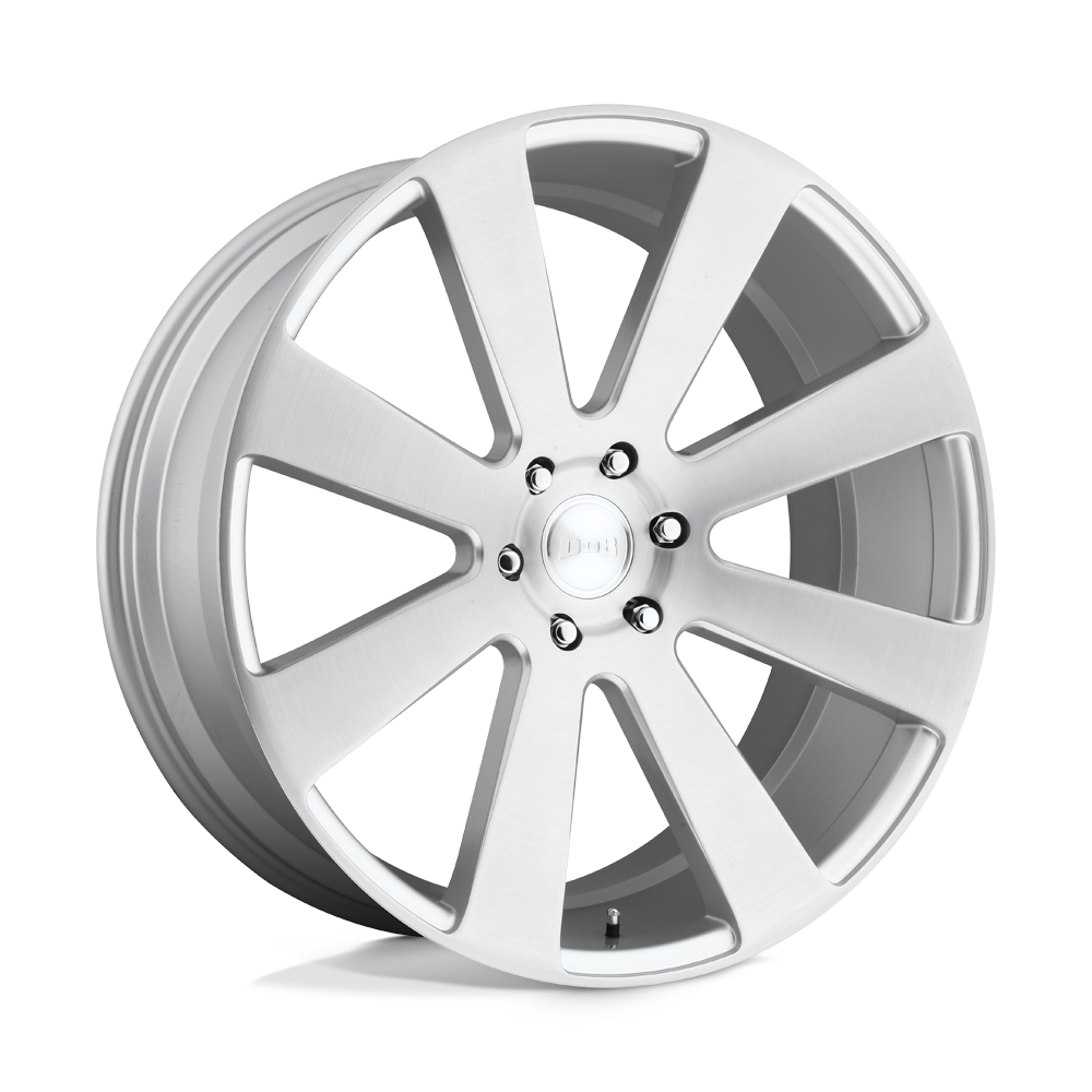 DUB 1PC S213 8-BALL 24x10 6x139.7 GL-SLVR-BRSH - S213240077+20