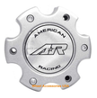 AR899 6X135 SILVER CAP W/ CHROME LOGO - SC-176A
