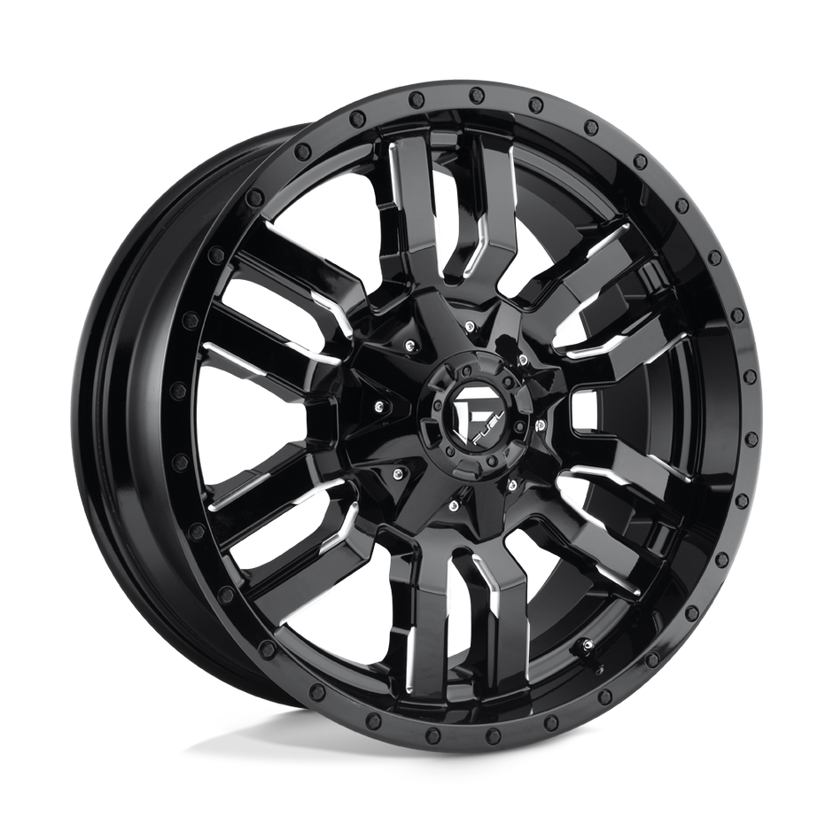 Fuel 1PC D595 Sledge 22x10 8x165.1 GL-BLK-MIL - D59522008247