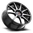 Spec-1 SP-67 18x8.0 4x100/4x114.3 ET 38 (Gloss Black & Machined) - SP-67188938BM