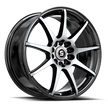 Spec-1 SP-67 18x8.0 4x100/4x114.3 ET 38 (Gloss Black & Machined) - SP-67188938BM