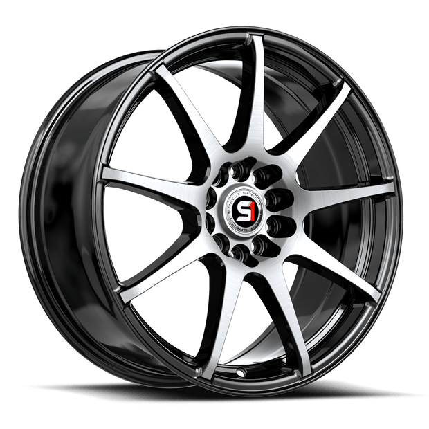 Spec-1 SP-67 17x7.0 5x100/5x114.3 ET 42 (Gloss Black & Machined) - SP-671772342BM