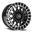 Vision Savage 15x7 5x100 15mm Gloss Black Machined Lip : 349H5744GBML15