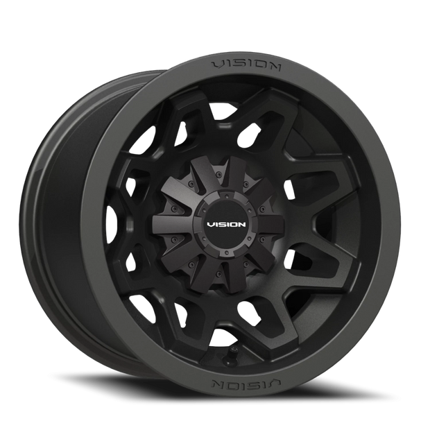 Vision Seven 12x8 4x156 -10.2mm Matte Black : 416-128156MB4