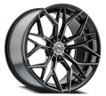 SELECT 22x9 SYNDICATE 5x112  38 6.52 66.53 GLOSSY BLACK MACHINED DDT FACE AND LIP  - S105229044P3806