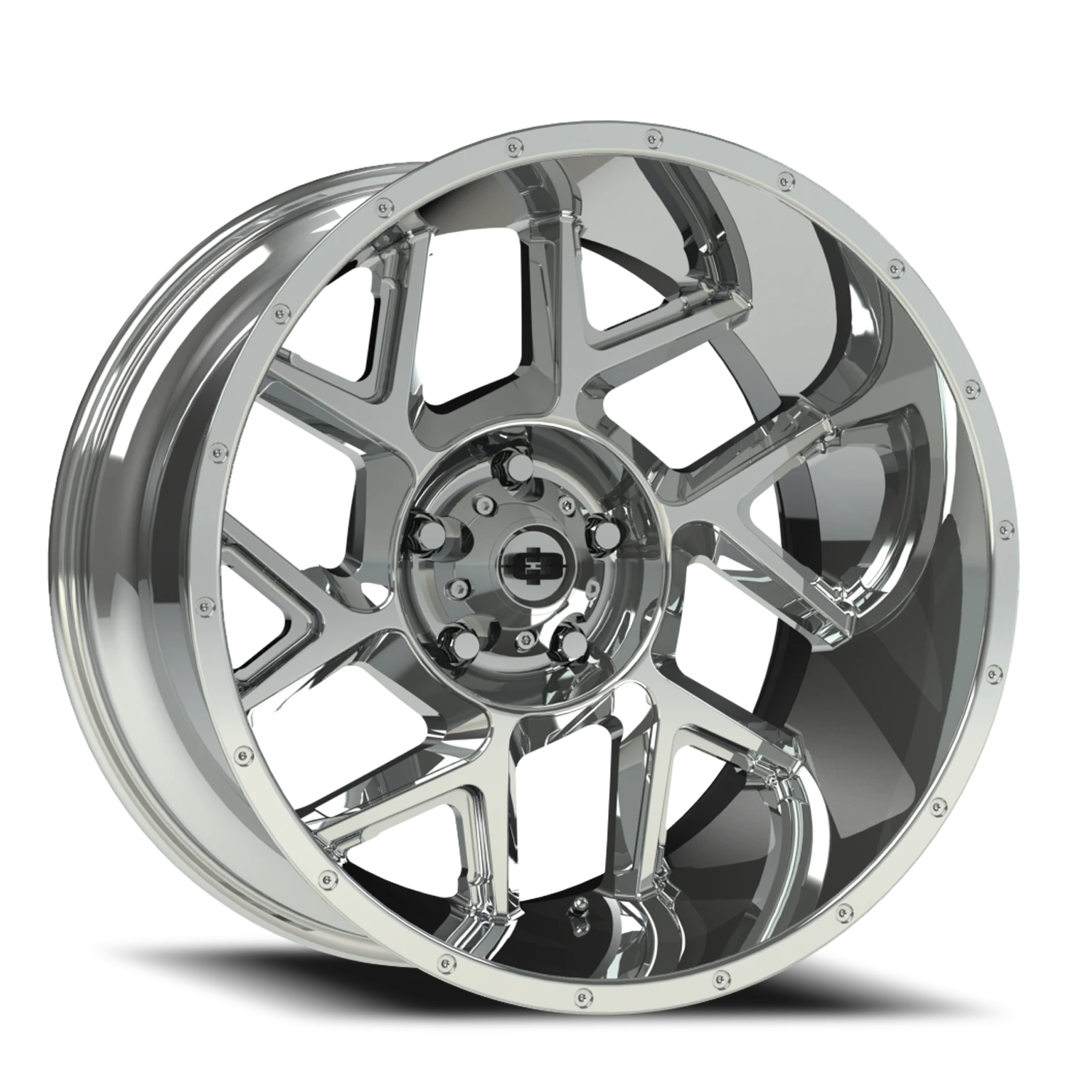 Vision Sliver 20x12 5x127 -51mm Chrome : 360-20273C-51