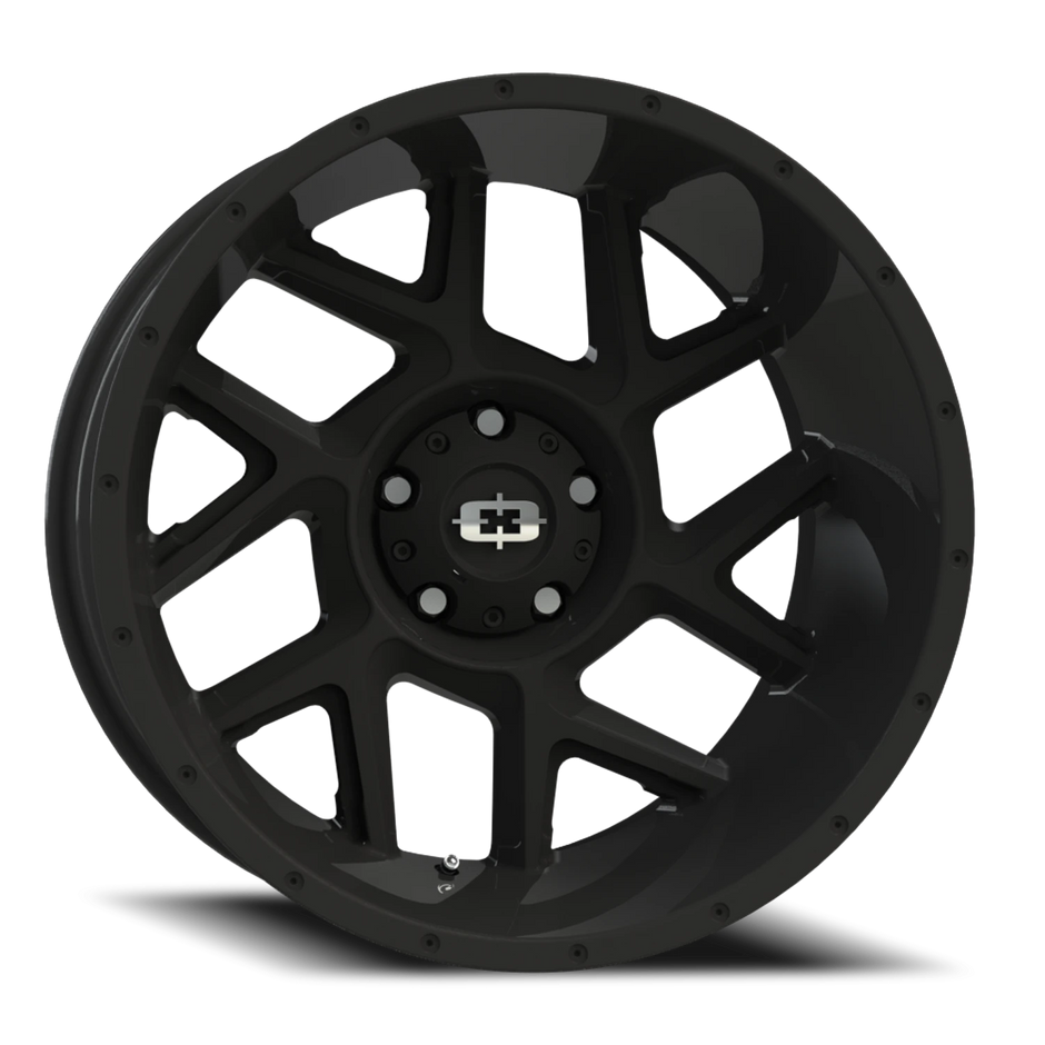 Vision Sliver 20x9 5x127 10mm Satin Black : 360-2973SB10