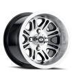 Vision Spirit 10x7 4x4 -9.1mm Gloss Black Mirror Machined Face : 547-10744GBMF35