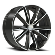 Vision Splinter 22x9 5x112 32mm Gloss Black Machined Face : 471V22945GBMF32