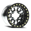 Vision Storm 15x7 4x136 38mm Gloss Black Milled Spoke : 346BL157136BMS54