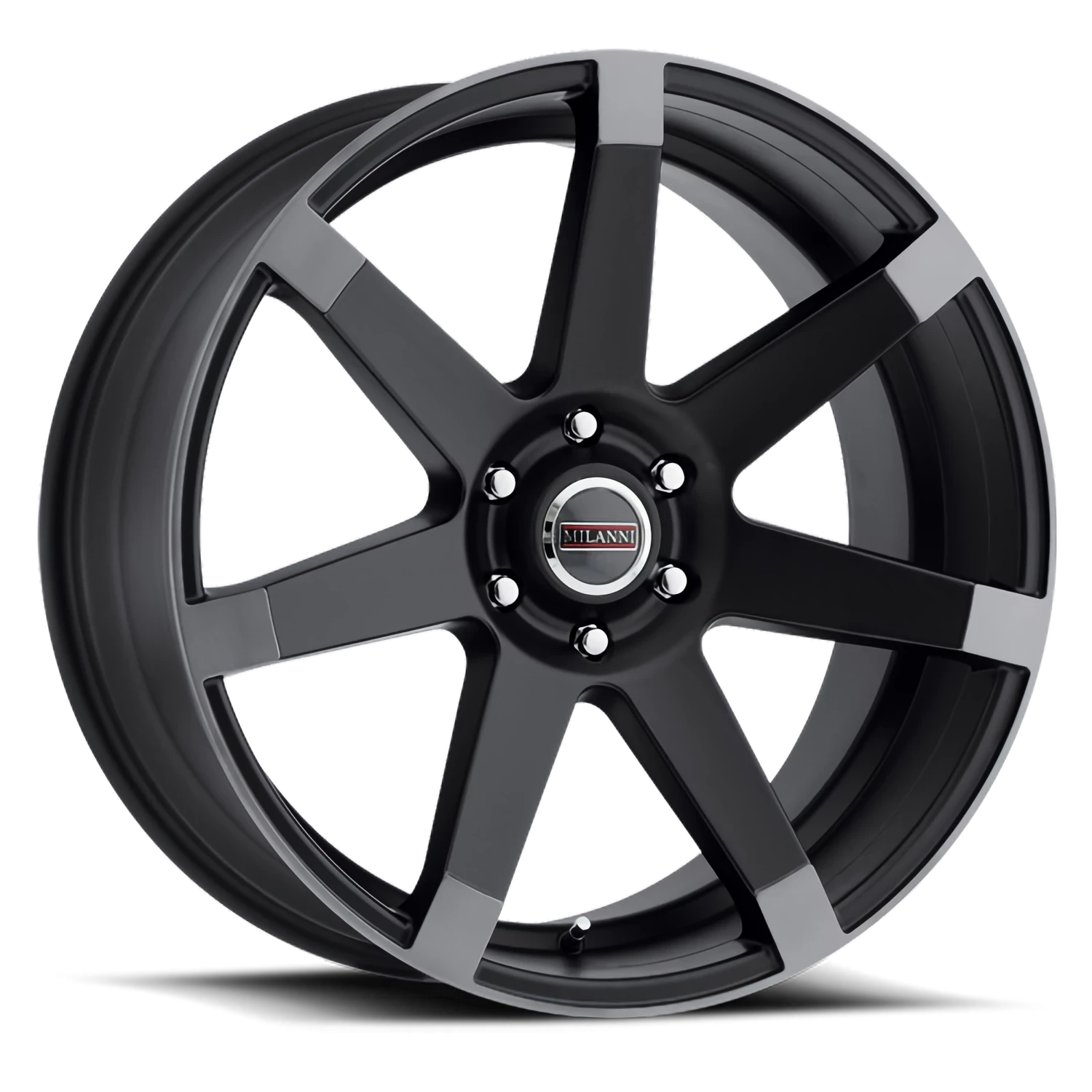 Vision Sultan 17x8 6x120 25mm Matte Black w\Anthracite Spoke Ends : 9042V7862MBA25