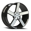 Vision Switchback 20x9 6x135 30mm Gloss Black Machined Face : 472V2936GBMF30