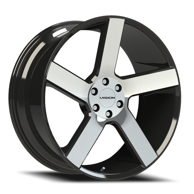 Vision Switchback 20x9 6x139.7 30mm Gloss Black Machined Face : 472V2984GBMF30