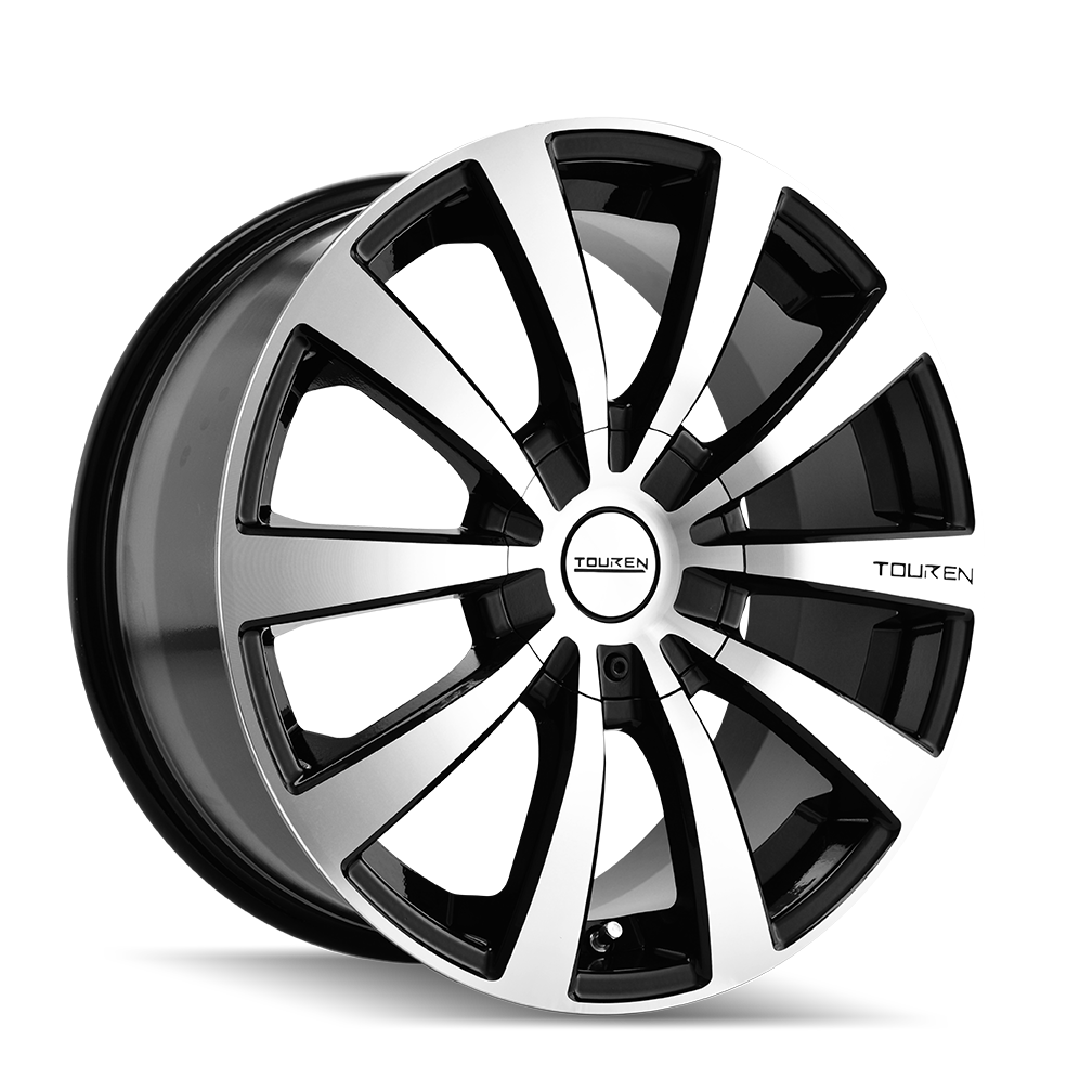 TOUREN TR3 3130 BLACK/MACHINED FACE/MACHINED LIP 15X7 5-100/5-114.3 40MM 72.62MM
