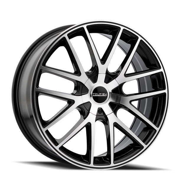 TOUREN TR60 3260 BLACK/MACHINED FACE/BLACK RING 18X8 5-100/5-114.3 40MM 72.62MM - 3260-8803B