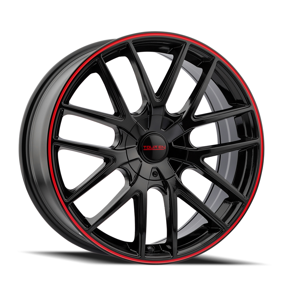 TOUREN TR60 3260 BLACK/RED RING 20X8.5 5-114.3/5-120 20MM 74.1MM