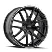 TOUREN TR60 3260 MATTE BLACK/MACHINED RING 20X8.5 5-112/5-120 40MM 74.1MM