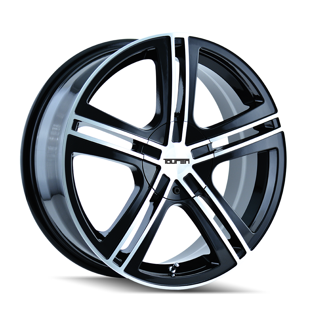 TOUREN TR62 3262 BLACK/MACHINED FACE/MACHINED LIP 18X7.5 5-100/5-114.3 40MM 72.62MM