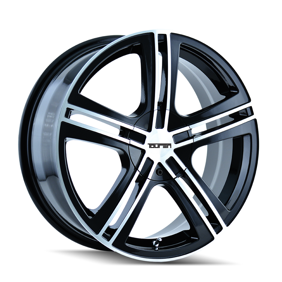 TOUREN TR62 3262 BLACK/MACHINED FACE/MACHINED LIP 18X7.5 5-112/5-120 40MM 72.62MM