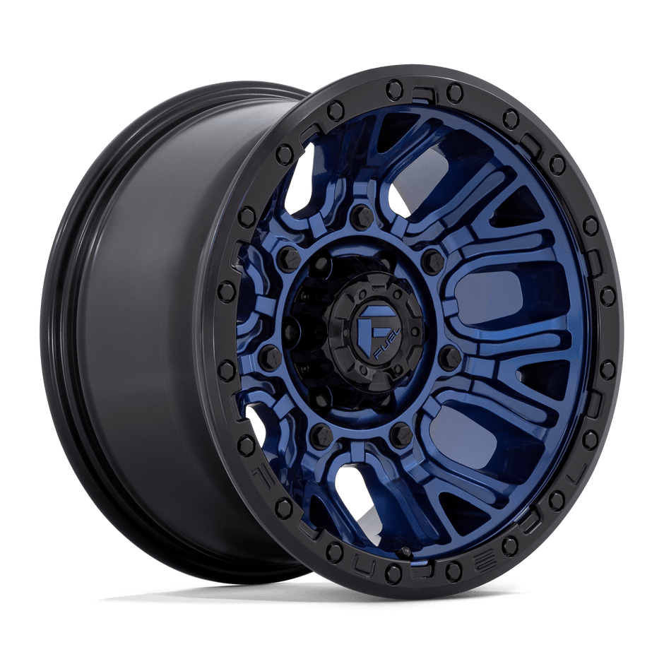Fuel 1PC D827 Traction 17x9 5x127 DK-BLUE BLK-RG - D82717907550
